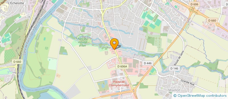 localisation de l'entreprise CYCLES A SENS  SENS