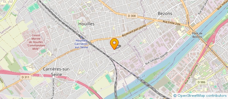 localisation de l'entreprise CYCLES ATLAS  HOUILLES