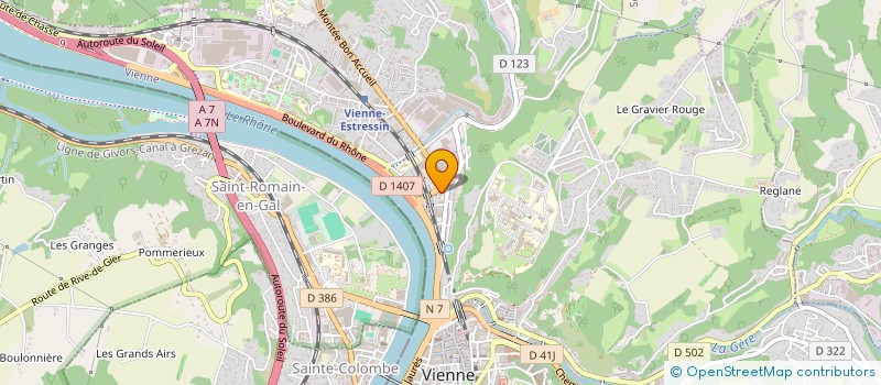 localisation de l'entreprise CYCLES BLAIN VIENNE  VIENNE
