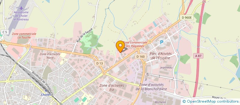 localisation de l'entreprise CYCLES BOUYER à CHOLET