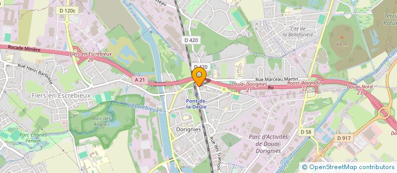 localisation de l'entreprise CYCLES CARLIER SARL CATIN LAMBERT  FLERS-EN-ESCREBIEUX