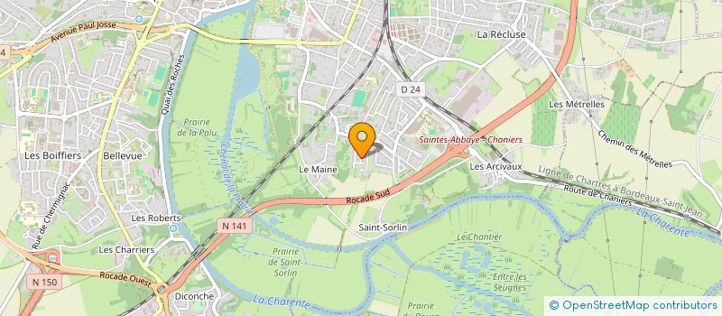 localisation de l'entreprise CYCLES-COMPETITIONS-COLLECTION  SAINTES