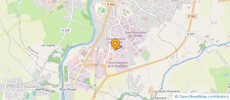 localisation de l'entreprise CYCLES COUGE à MAYENNE