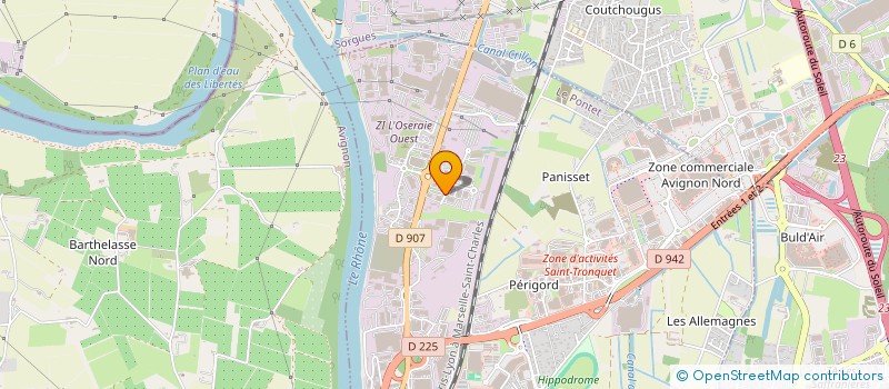 localisation de l'entreprise CYCLES DE L OSERAIE  LE PONTET