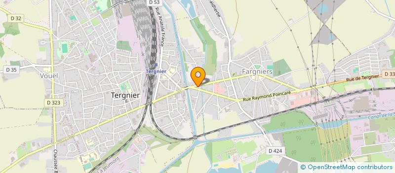 localisation de l'entreprise CYCLES ET MOTOCULTURE DE FARGNIERS  TERGNIER