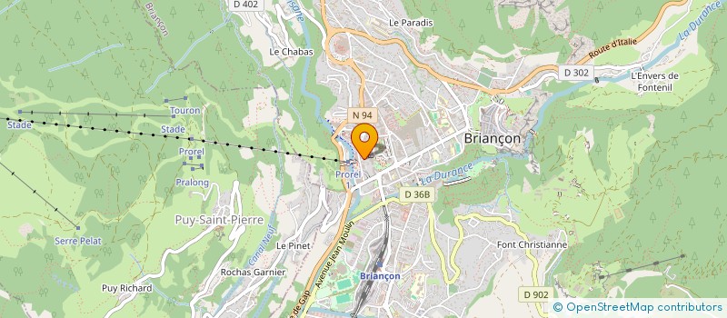 localisation de l'entreprise CYCLES ET SKIS à BRIANCON