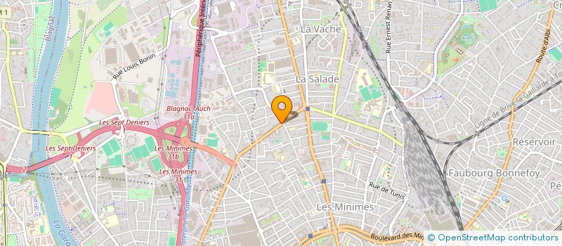 localisation de l'entreprise CYCLES FAURE à TOULOUSE