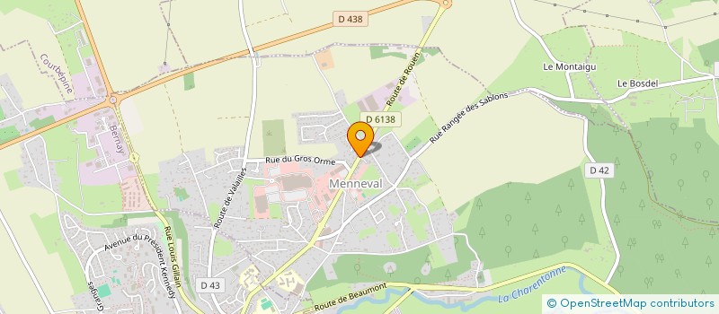 localisation de l'entreprise CYCLES FAUVEL à MENNEVAL