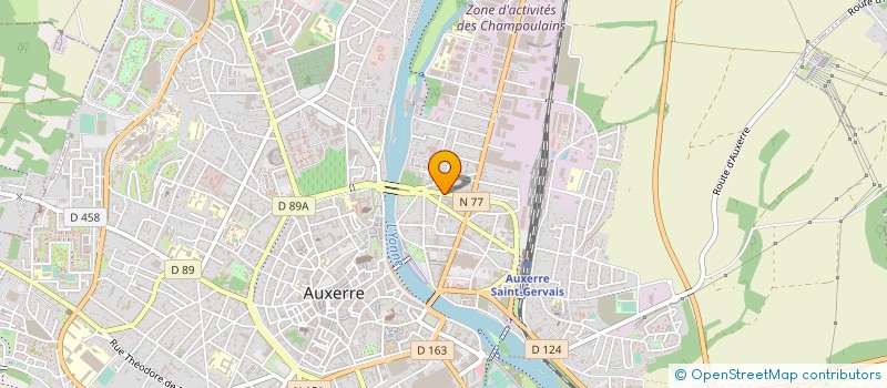 localisation de l'entreprise CYCLES GUENIN  AUXERRE
