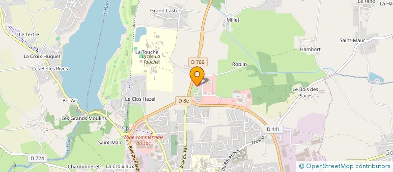 localisation de l'entreprise CYCLES GUILLOUX  PLOERMEL