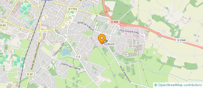 localisation de l'entreprise CYCLES GUYON à CHALLANS