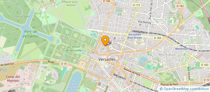 localisation de l'entreprise CYCLES JEAN-PIERRE JACQUOT à VERSAILLES