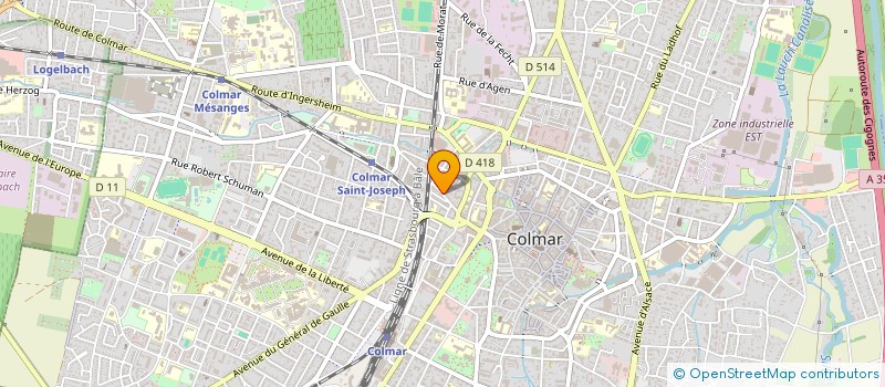 localisation de l'entreprise CYCLES JOST  COLMAR