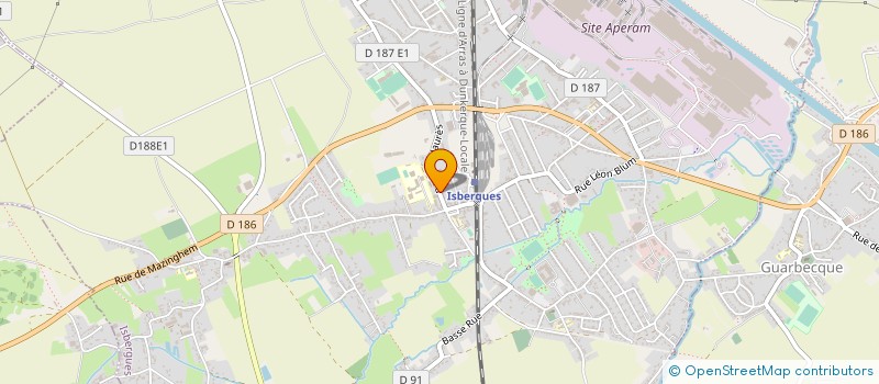 localisation de l'entreprise CYCLES LAFFILLE  ISBERGUES