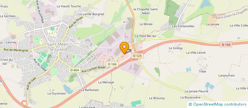 localisation de l'entreprise CYCLES LECOMTE DYLAN  SAINT-MEEN-LE-GRAND