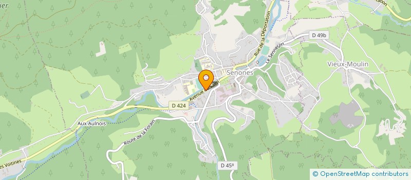 localisation de l'entreprise CYCLES LEON  SENONES