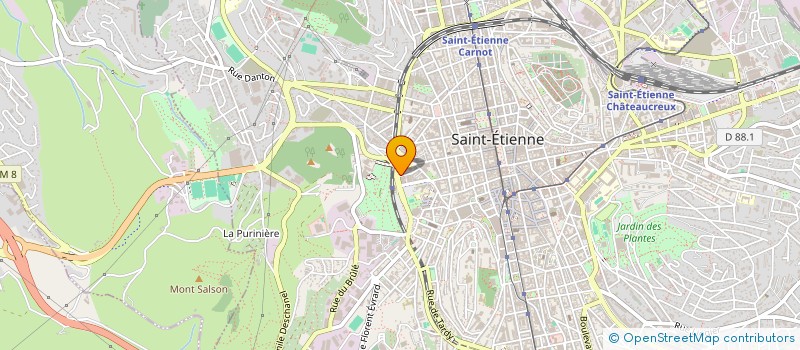 localisation de l'entreprise CYCLES MORETTO à SAINT-ETIENNE