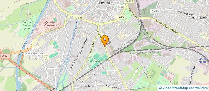 localisation de l'entreprise CYCLES N' REPAIR à DOUAI