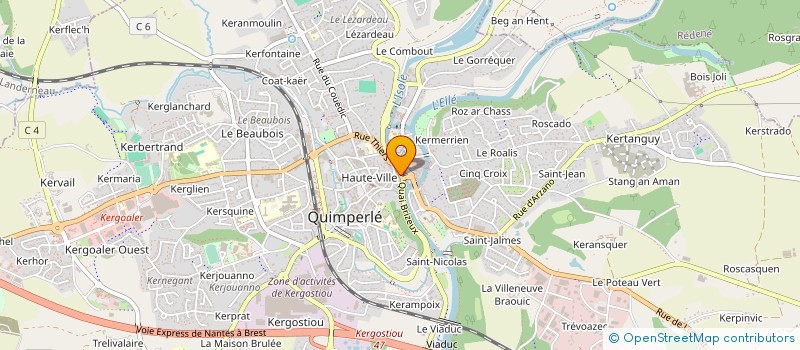 localisation de l'entreprise CYCLES NICOLAS à QUIMPERLE