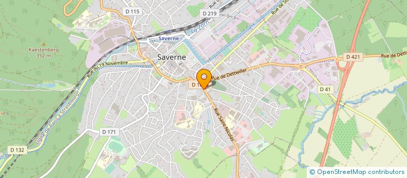 localisation de l'entreprise CYCLES OHL JOUETS SARL à SAVERNE