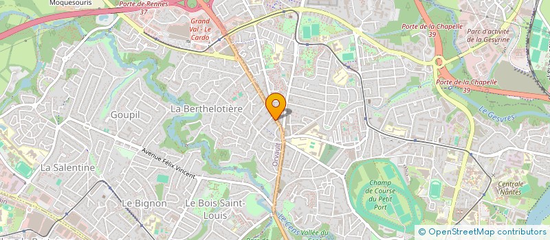 localisation de l'entreprise CYCLES ORVALTAIS à ORVAULT