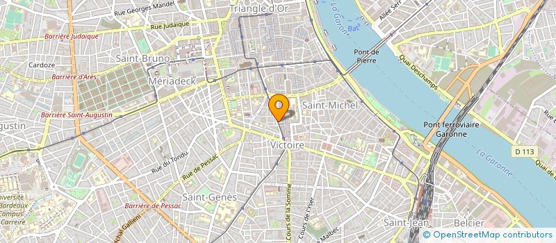 localisation de l'entreprise CYCLES PASTEUR à BORDEAUX