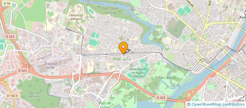 localisation de l'entreprise CYCLES PLEIN AIR ANGERS à ANGERS