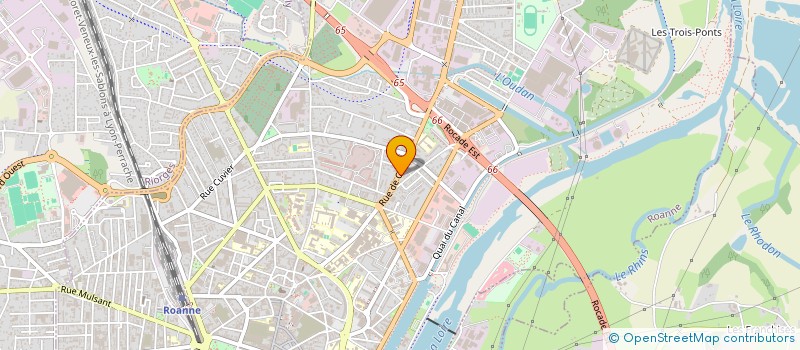 localisation de l'entreprise CYCLES SCOOT'TUNING  ROANNE