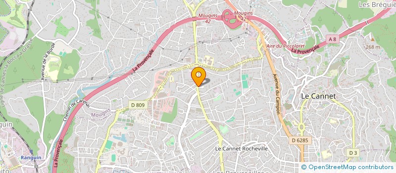 localisation de l'entreprise CYCLES SORDELLO à LE CANNET