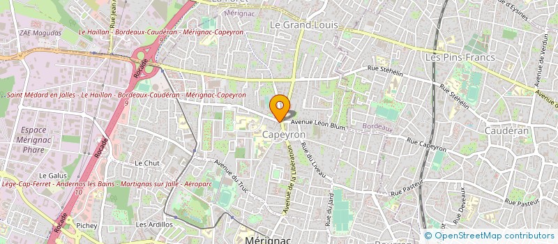 localisation de l'entreprise CYCLES SUIRE GROUPE MD MOTOCYCLES à MERIGNAC