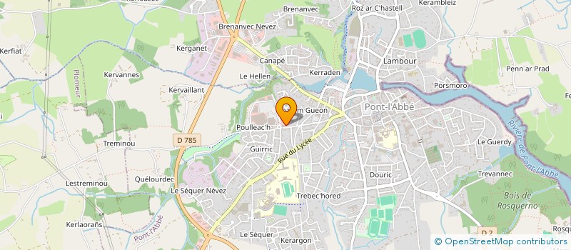 localisation de l'entreprise CYCLES ZAMUNER  PONT-L'ABBE