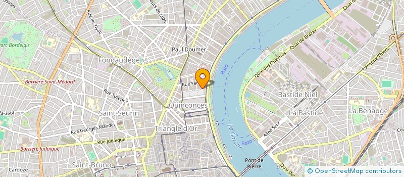 localisation de l'entreprise CYCLINK à BORDEAUX