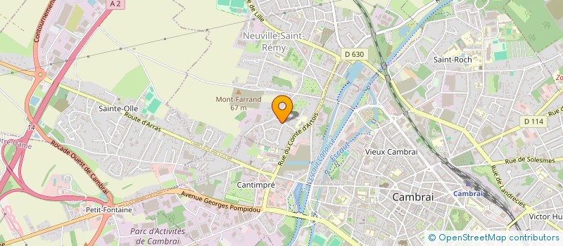 localisation de l'entreprise CYCLISME EN CAMBRESIS  NEUVILLE-SAINT-REMY