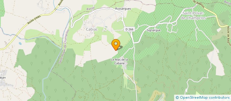 localisation de l'entreprise CYCLISME PARACYCLISME GARDOIS  MEJANNES-LE-CLAP