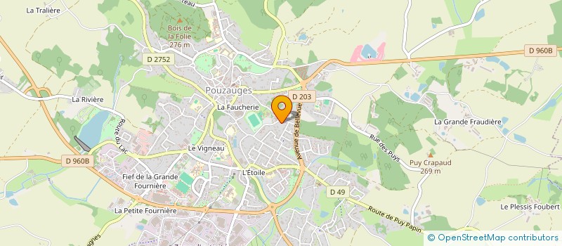 localisation de l'entreprise CYCLISME REGION POUZAUGES  POUZAUGES