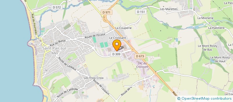 localisation de l'entreprise CYCLIST  SAINT-PAIR-SUR-MER