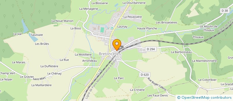 localisation de l'entreprise CYCLISTE SPORTIVE BRETONCELLOISE à BRETONCELLES