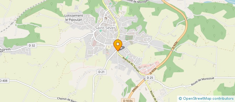 localisation de l'entreprise CYCLO CHALOSSE TURSAN  SAINT-SEVER