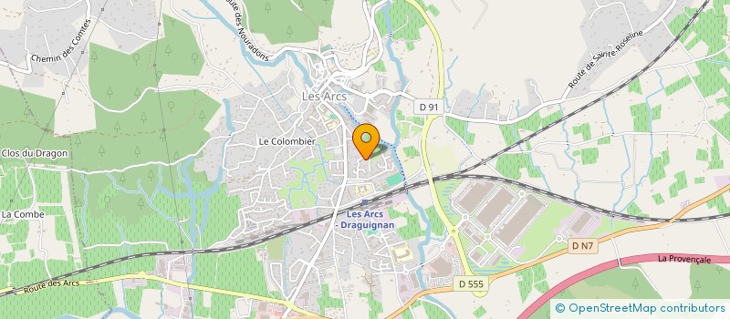 localisation de l'entreprise CYCLO- CLUB ARCOIS à LES ARCS