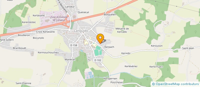 localisation de l'entreprise CYCLO CLUB BRANDERION  LANGUIDIC