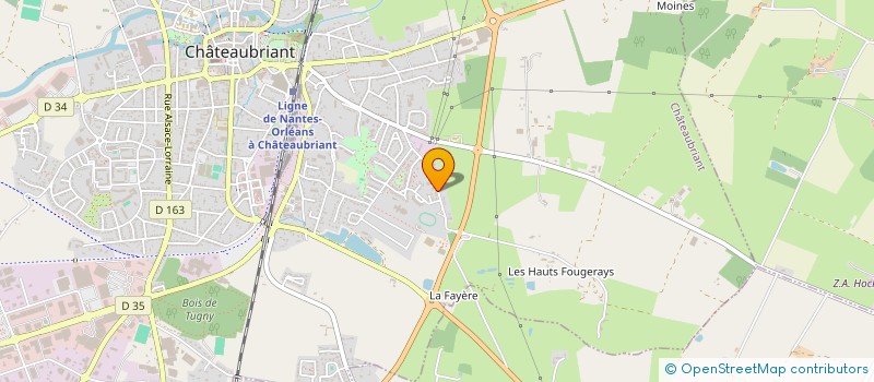 localisation de l'entreprise CYCLO CLUB CASTELBRIANTAIS  CHATEAUBRIANT