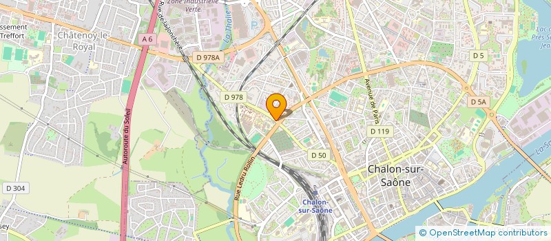 localisation de l'entreprise CYCLO-CLUB CHALONNAIS à CHALON-SUR-SAONE