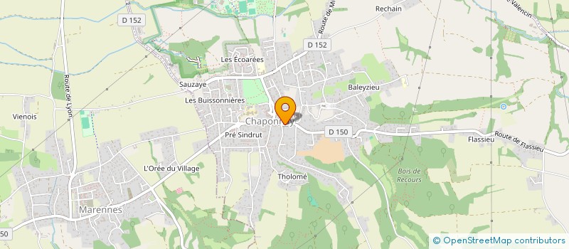 localisation de l'entreprise CYCLO CLUB CHAPONNAY à CHAPONNAY