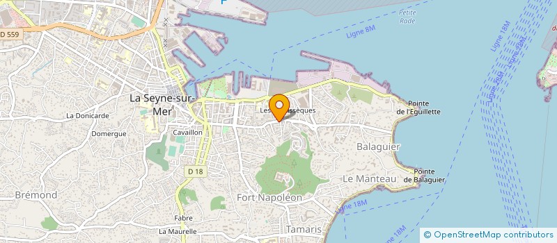 localisation de l'entreprise CYCLO CLUB CHEMINOTS à LA SEYNE-SUR-MER