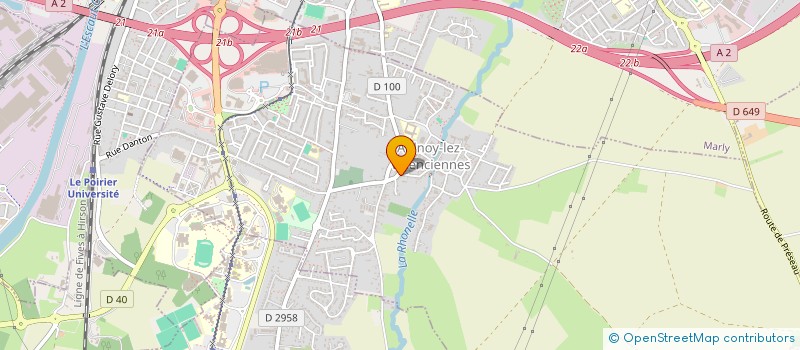 localisation de l'entreprise CYCLO CLUB D'AULNOY LEZ VALENCIENNES (CCA)  AULNOY-LEZ-VALENCIENNES