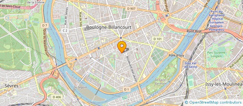 localisation de l'entreprise CYCLO CLUB DE BOULOGNE BILLANCOURT à BOULOGNE-BILLANCOURT