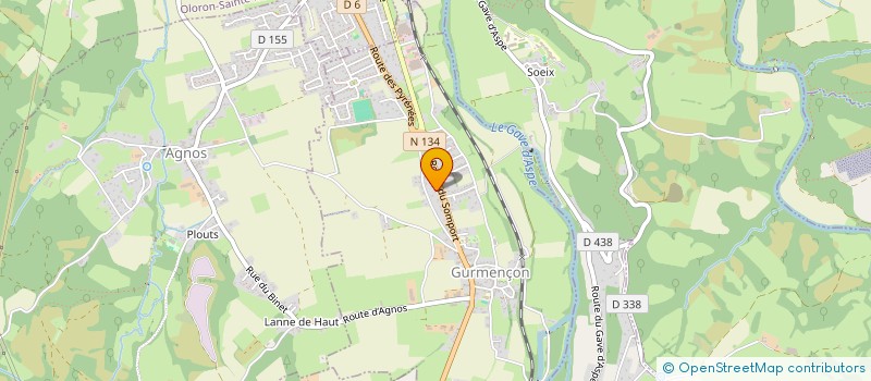 localisation de l'entreprise CYCLO-CLUB DE GURMENCON  GURMENCON