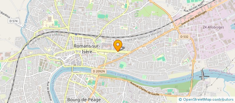 localisation de l'entreprise CYCLO CLUB DE LA PLAINE ROMANAISE  ROMANS-SUR-ISERE