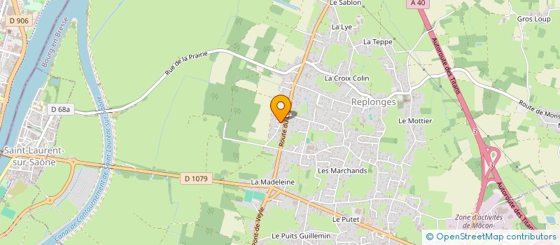 localisation de l'entreprise CYCLO CLUB DE REPLONGES  REPLONGES