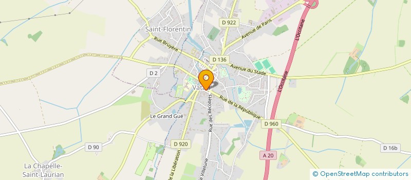 localisation de l'entreprise CYCLO CLUB DE VATAN à VATAN